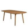 VICK - Table de jardin extensible en acacia huilé 150/200x100cm