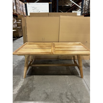 SECOND HAND – Scandinavian-Style Extendable Rectangular Table, 180 to 240 x 100 cm