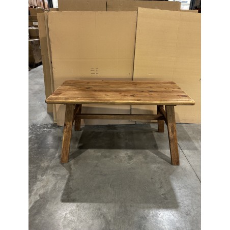 SECOND HAND - Dining table 140x75cm recycled pine wood SANDY