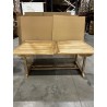SECONDE MAIN - Table de jardin en bois Teck - 10/12 pers