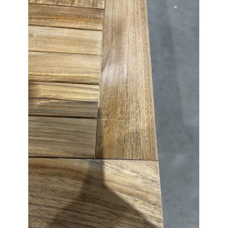 SECOND HAND - Garden table for 10/12 people - rectangular extendable 200/300 x 120 cm in teak wood