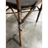 SECONDE MAIN -  Lot 2 chaises jardin bistrot VIANNEY marron