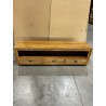 SECONDE MAIN - Meuble TV marron 3 tiroirs bois Teck API