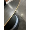 SECOND HAND - Round coffee table 80x80cm in black iron with gold trim