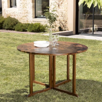 SECONDE MAIN - Table de jardin MAEVA en teck huilé - 4/5 personnes