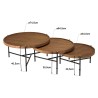 SECONDE MAIN - Set de 3 tables basses SIXTINE
