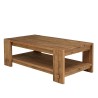 Rectangular coffee table 132x71cm recycled pine wood SANDY