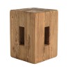 Tabouret carré 30x30cm bois Pin recyclé SANDY