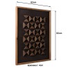 Wall decoration 62x82cm geometric patterns Recycled pine SANDY