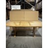 SECONDE MAIN - Table rectangulaire pieds croisés extensible 180/240 x 100 cm