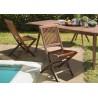 SECONDE MAIN - Lot de 2 chaises en teck huilé