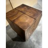 SAM Square Side Table 38x38cm Suar Wood with Black Base