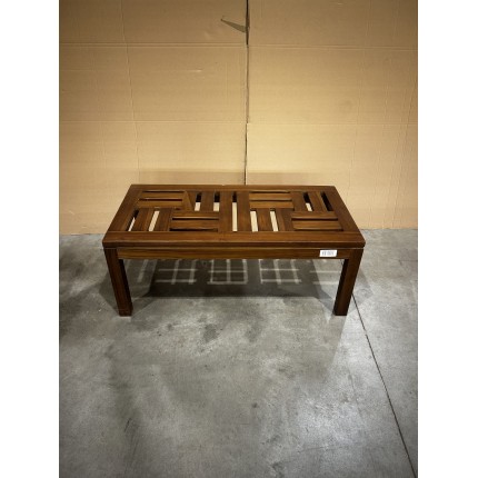 MAEVA Rectangular Garden Coffee Table - 100 x 50 cm - Teak Wood