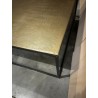 JOHAN - Set of 2 Nesting Tables in Gold Aluminum