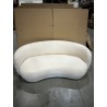 LEOPOLD - 3-seater Beanbag Sofa in Ecru Bouclé Fabric