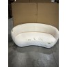 LEOPOLD - 3-seater Beanbag Sofa in Ecru Bouclé Fabric
