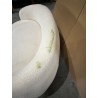 LEOPOLD - 3-seater Beanbag Sofa in Ecru Bouclé Fabric