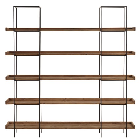 DANDY - Etagère 5 niveaux bois Pin recyclé structure métal