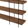 DANDY - Etagère 5 niveaux bois Pin recyclé structure métal