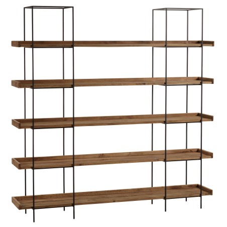 DANDY - Etagère 5 niveaux bois Pin recyclé structure métal