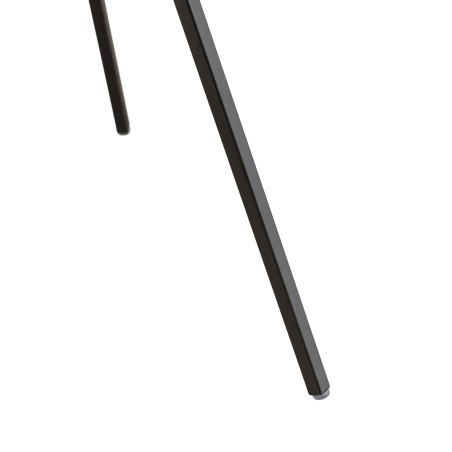 DANDY - Table basse ronde 70x70cm bois Pin recyclé et pieds métal noir