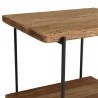 DANDY - Table d'appoint rect. 50x42cm bois Pin recyclé et pieds métal