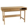Bureau couleur naturelle 1 tiroir décor motif arrondi 1 niche - ETHAN