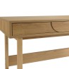 Bureau couleur naturelle 1 tiroir décor motif arrondi 1 niche - ETHAN