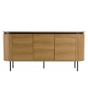Buffet arrondi couleur naturelle 3 portes - ETHAN