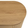 Natural-coloured rounded sideboard with 3 doors - ETHAN