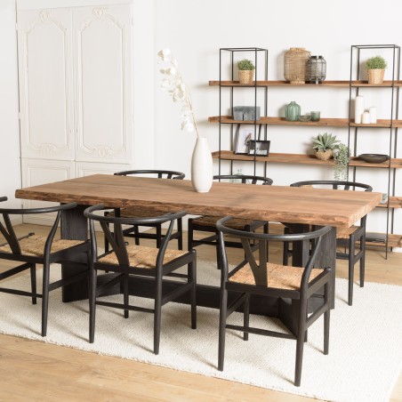 DANDY - Rectangular dining table 220x100cm recycled pine wood
