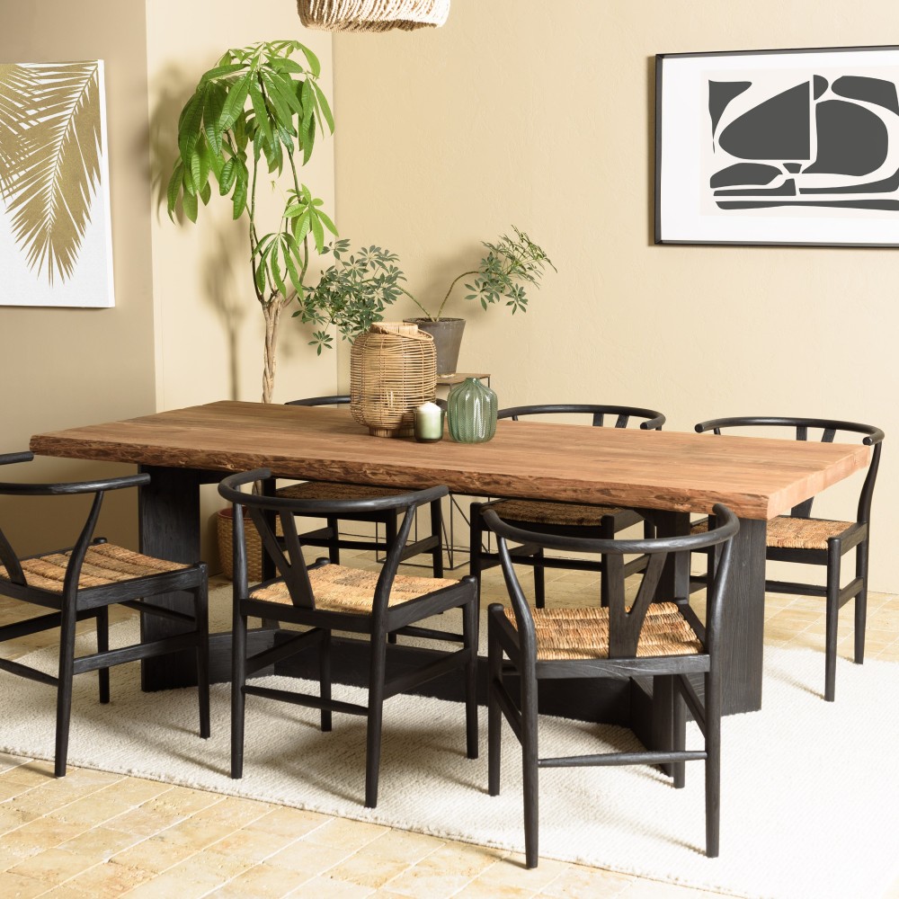 DANDY - Table à manger rect. 220x100cm bois Pin recyclé DANDY - Table à manger rect. 220x100cm bois Pin recyclé