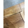 CLARA - Natural Side Table with Driftwood Legs | 55 x 55 cm
