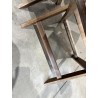 SECOND HAND - Set of 2 folding garden chairs in acacia wood and synthetic rattan