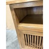 API Brown 2-door Teak Wood TV Stand | Louvered Doors