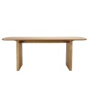 Rectangular dining table L200 with decorative finish and natural oak - SYA