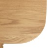 Rectangular dining table L200 with decorative finish and natural oak - SYA