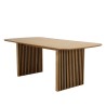 Table à manger rectangulaire L200 décor et chêne naturel - SYA
