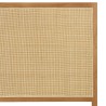 Headboard in natural rattan and solid oak for 140/160 cm beds - SYA