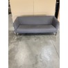 SECOND HAND - Canapé NEW YORK 3 places tissu gris anthracite pieds métal noir