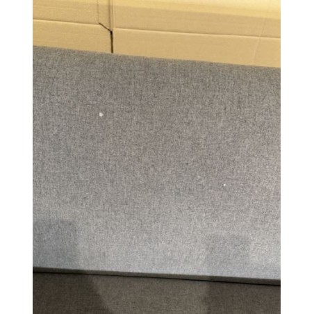 SECOND HAND - Canapé NEW YORK 3 places tissu gris anthracite pieds métal noir