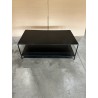 Table basse rectangulaire noire industrielle ROMAIN