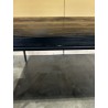 SECONDE MAIN - Table à manger noire 200x100cm pin vieilli