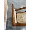 SECOND HAND - Light brown Mindi armchair with cane seat