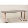 SECONDE MAIN- Table à manger 240x90 cm de jardin en céramique et acier