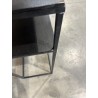 SECONDE MAIN - Console 100x35cm aluminium noir pieds métal