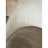 SECONDE MAIN - Lot de 2 chaises velours chamois beige pieds métal noir
