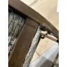 SECOND HAND - Set of 2 folding garden chairs in acacia wood and synthetic rattan