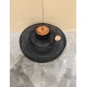 SECONDE MAIN - Suspension "double" 90x90cm en rotin couleur noire et teck