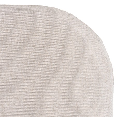 Upholstered headboard for 140/160 cm beds in beige - Arthur Collection